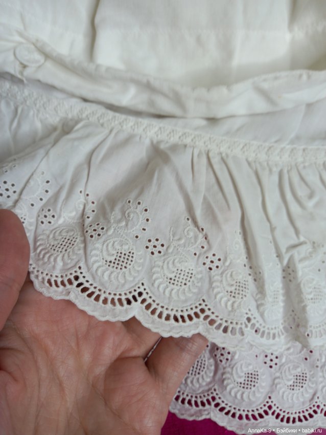 Антикварное ручное шитьё по хлопку (фото 6)