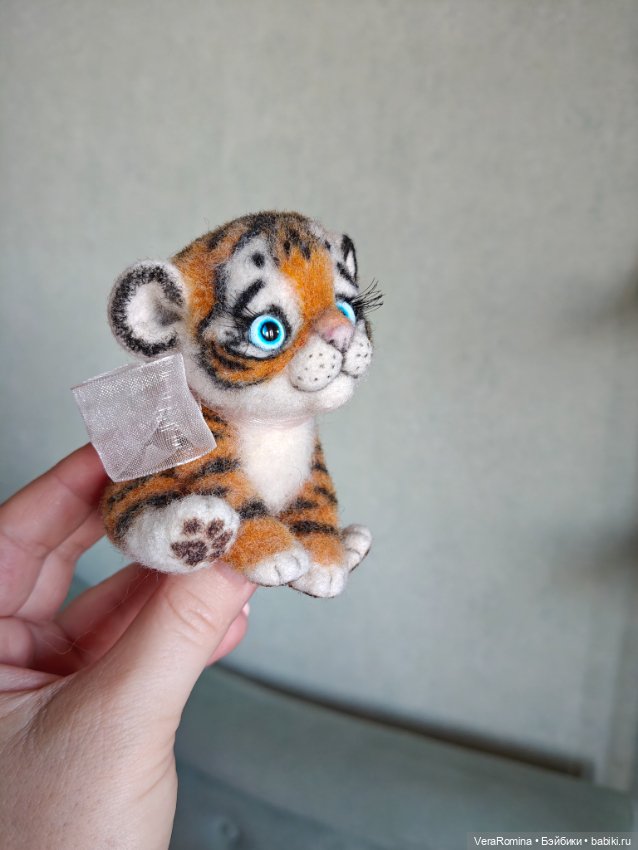 Тигруля из шерсти — Авторские игрушки (фото 3)
