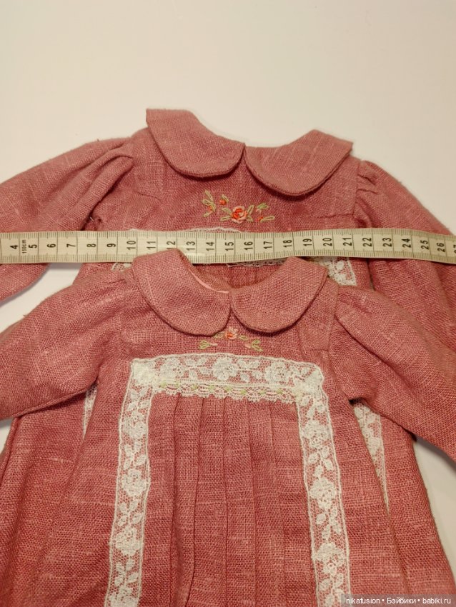 Платье фемели лук для сестричек, 45, 50-55 см (фото 6)