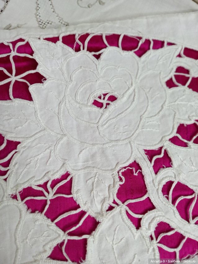 Антикварное ручное шитьё по хлопку (фото 2)