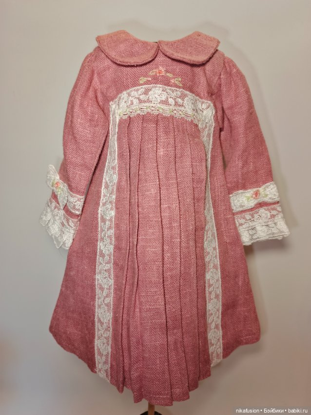 Платье фемели лук для сестричек, 45, 50-55 см (фото 3)