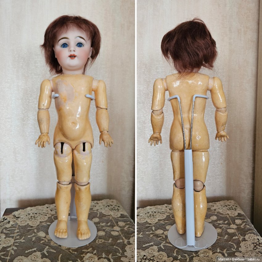 Редкая антикварная кукла от Kestner 160 dep, рост 42,5см