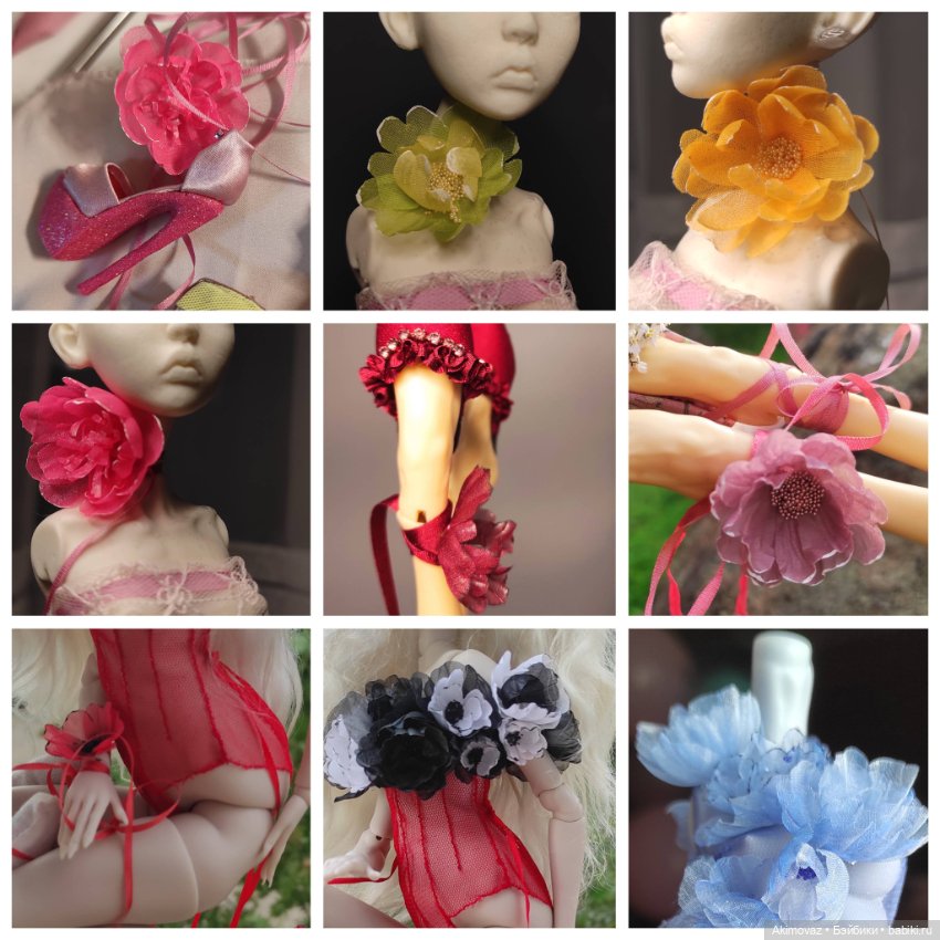 Цветочные украшения для бжд Блайз Popovy Птичка Химера (фото 2)