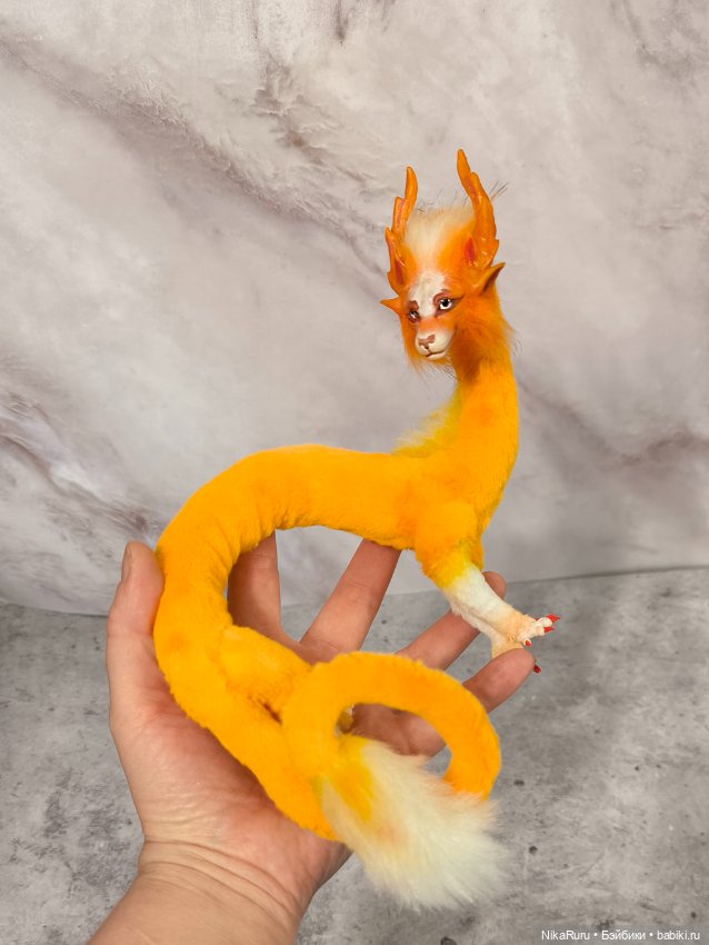 Дракон для Барби в смешанной технике, подвижный (фото 2)