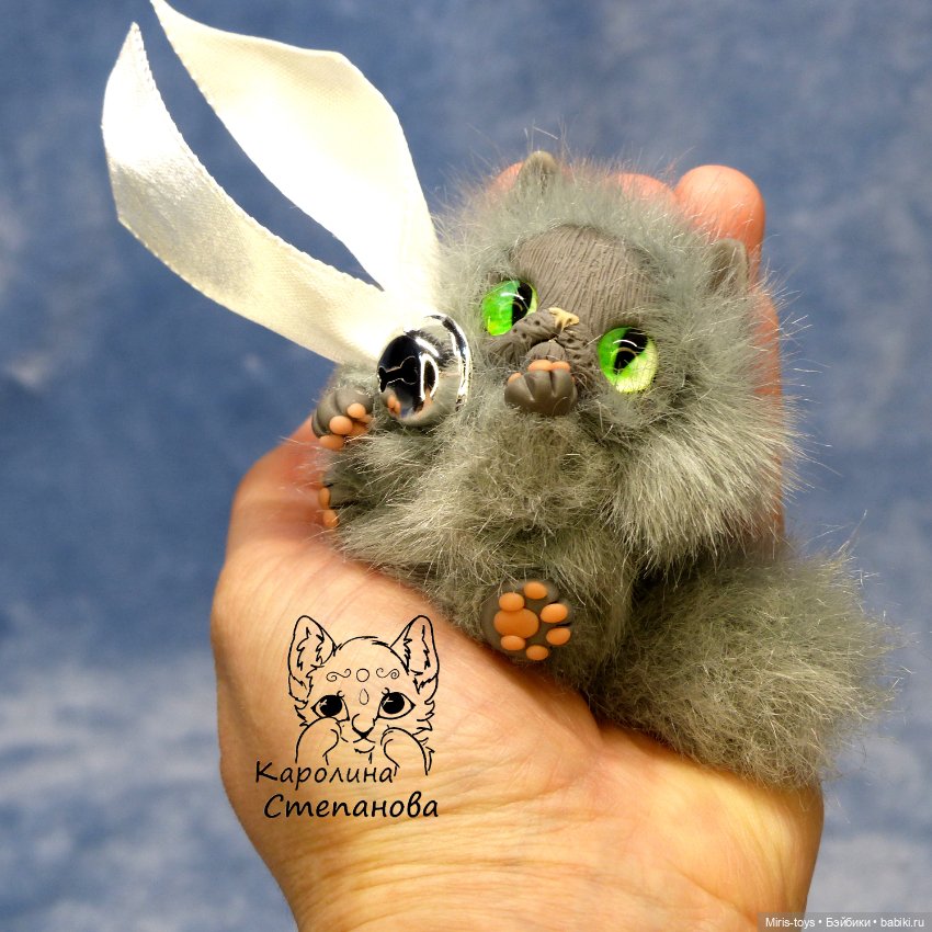 Котенок Дымочек — Авторские игрушки (фото 2)