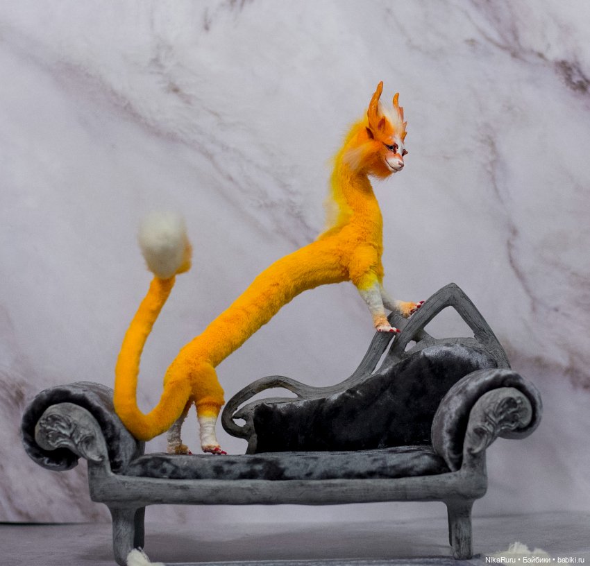 Дракон для Барби в смешанной технике, подвижный (фото 10)