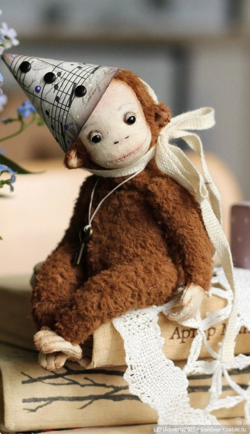 Обезьянка от Э Волковой — Авторские игрушки (фото 6)