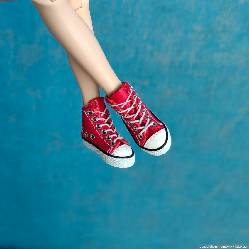 Высокие кеды 2,5*1 см — Обувь для кукол