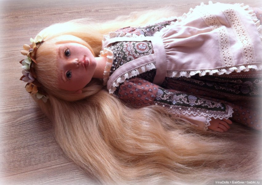 Текстильная кукла Олеся — Коллекционные куклы (фото 6)
