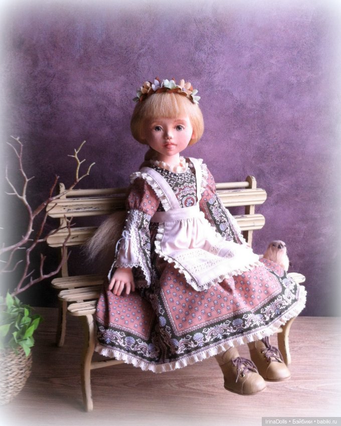 Текстильная кукла Олеся — Коллекционные куклы (фото 7)