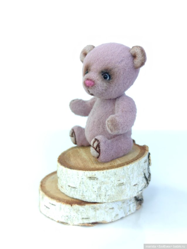 Розовый малыш мишка Тедди (фото 5)