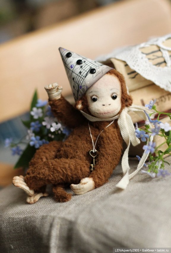 Обезьянка от Э Волковой — Авторские игрушки (фото 2)