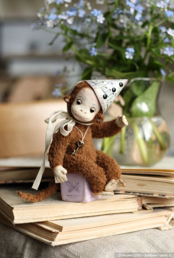 Обезьянка от Э Волковой — Авторские игрушки (фото 4)