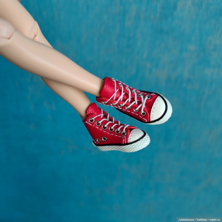 Высокие кеды 2,5*1 см — Обувь для кукол (фото 2)