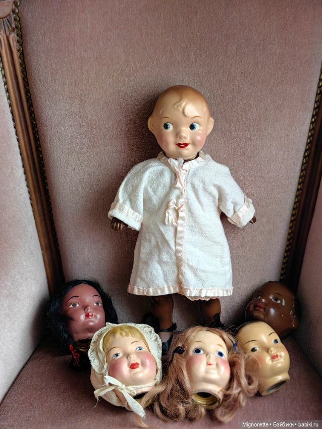 Антикварный набор Кукла с 6 головами Famlee Doll (фото 5)
