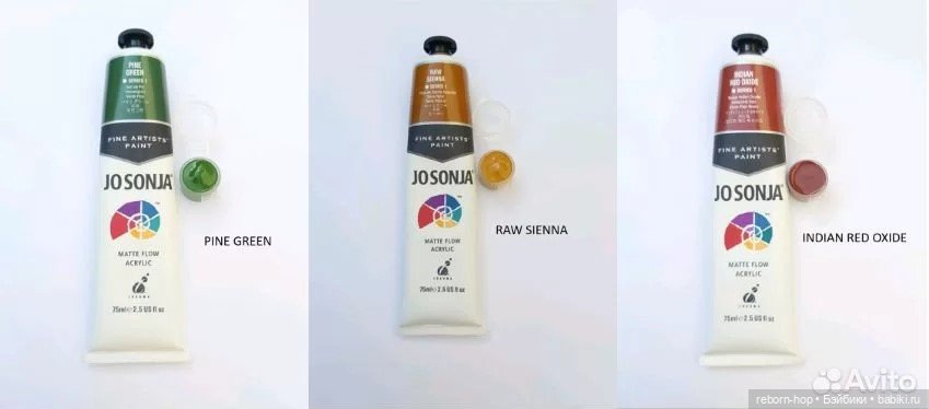 Jo Sonja акриловая краски, цвета разные, 4,2 гр (фото 2)
