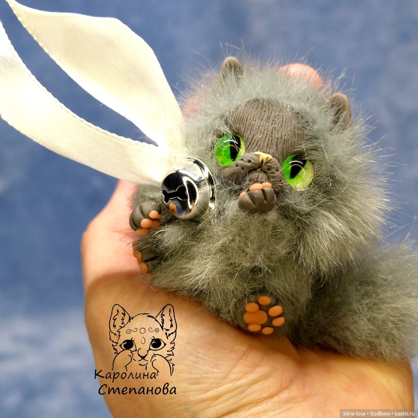 Котенок Дымочек — Авторские игрушки (фото 3)
