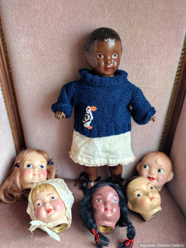 Антикварный набор Кукла с 6 головами Famlee Doll (фото 7)