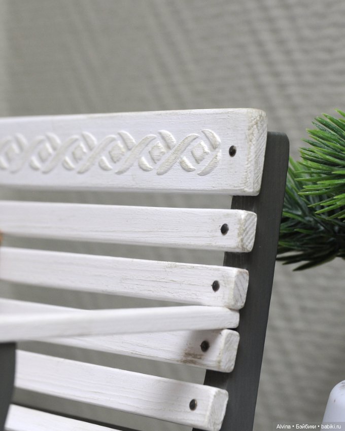 Деревянная скамеечка — Кукольная мебель (фото 5)
