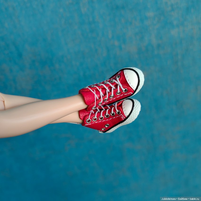 Высокие кеды 2,5*1 см — Обувь для кукол (фото 5)