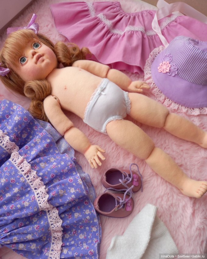 Текстильная кукла Вика с питомцем (фото 6)