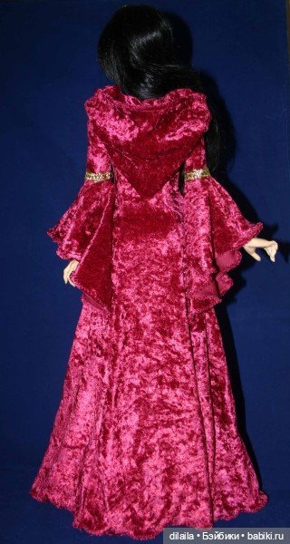 Выкройка PDF в натуральную величину /платье в средневековом стиле с капюшоном для Иплхаус 1/3 EID 65 (фото 4)