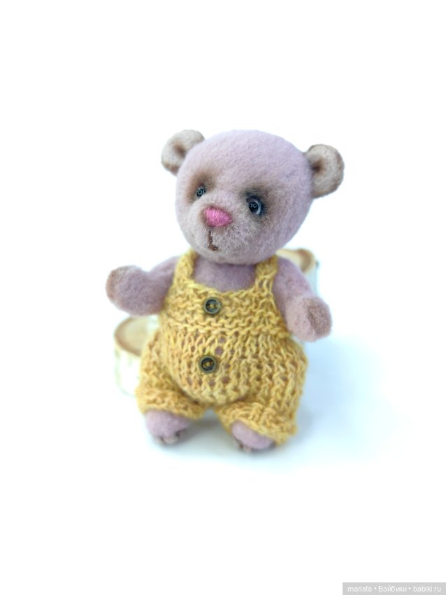 Розовый малыш мишка Тедди