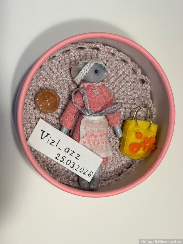 Маленькая мышка Рози — Авторские игрушки (фото 8)