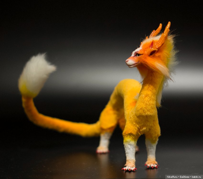 Дракон для Барби в смешанной технике, подвижный (фото 7)