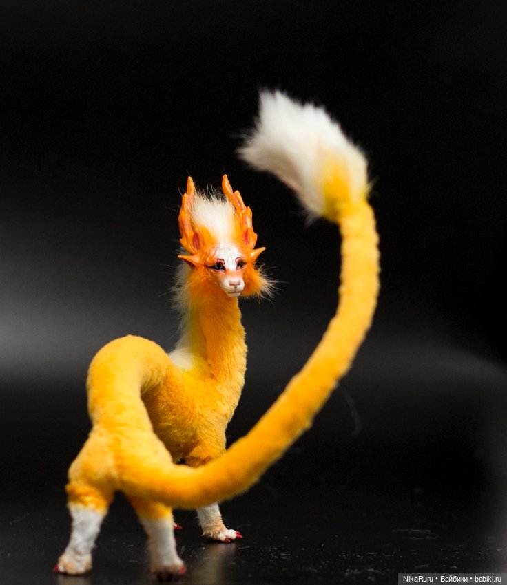 Дракон для Барби в смешанной технике, подвижный (фото 3)