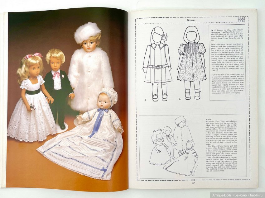 Книга выкройки одежды для кукол The Dolls Dressmaker (фото 3)