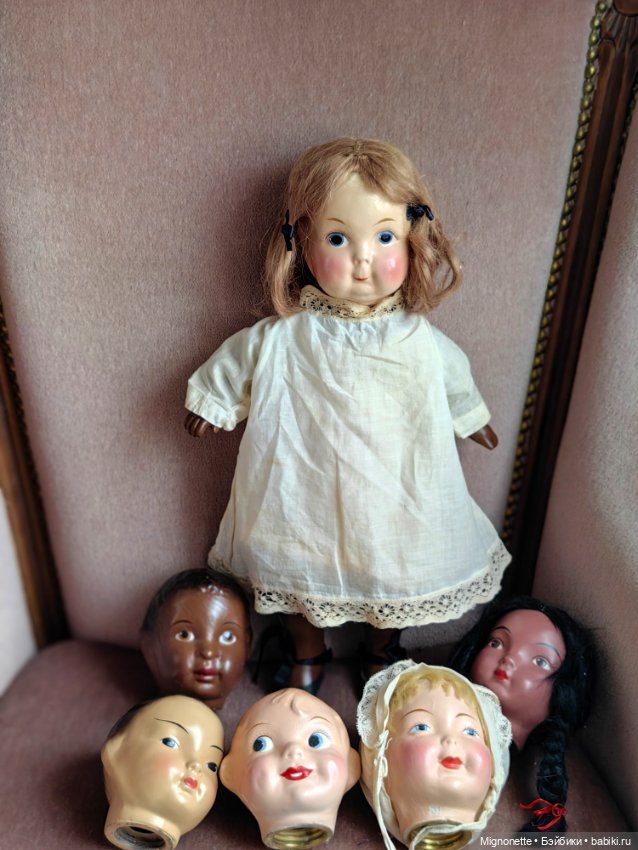 Антикварный набор Кукла с 6 головами Famlee Doll (фото 3)