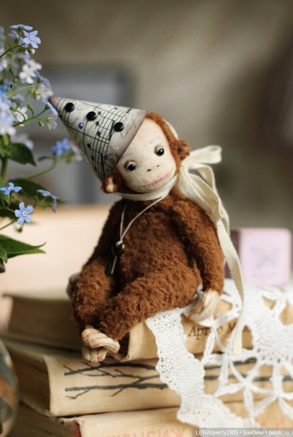 Обезьянка от Э Волковой — Авторские игрушки