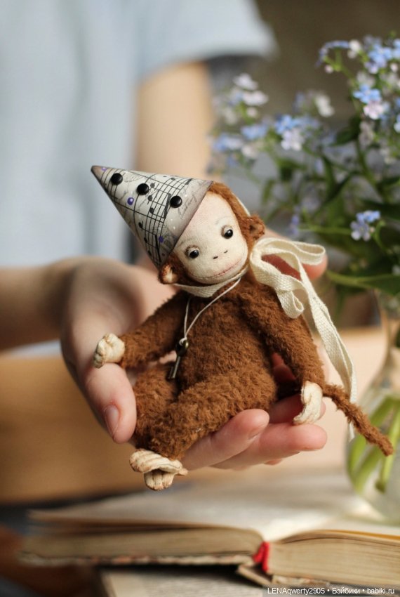 Обезьянка от Э Волковой — Авторские игрушки (фото 5)