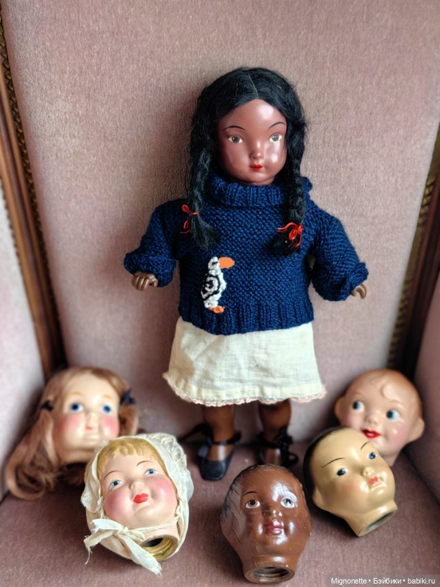Антикварный набор Кукла с 6 головами Famlee Doll (фото 4)