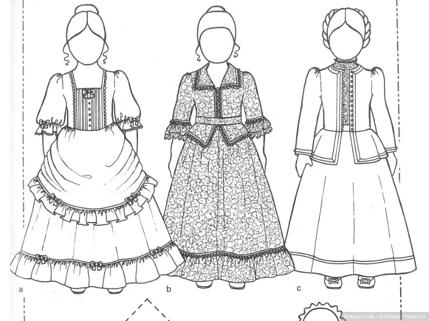 Книга выкройки одежды для кукол The Dolls Dressmaker