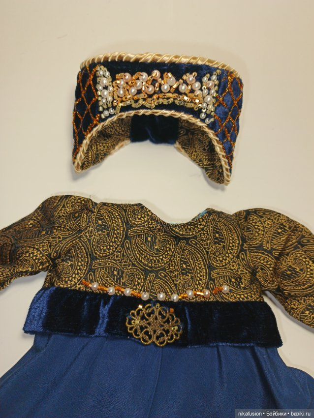 Костюм для антикварной или винтажной куклы рост 32-35 см (фото 5)