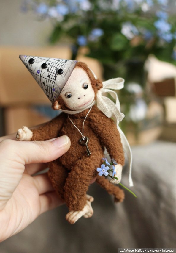 Обезьянка от Э Волковой — Авторские игрушки (фото 3)