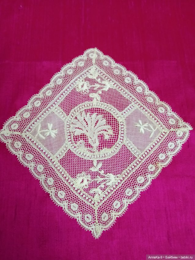 Антикварное кружево, гипюр, вышивка на сетке, валансеьн