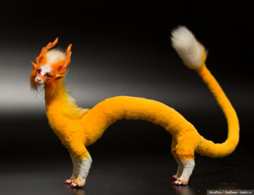 Дракон для Барби в смешанной технике, подвижный (фото 8)