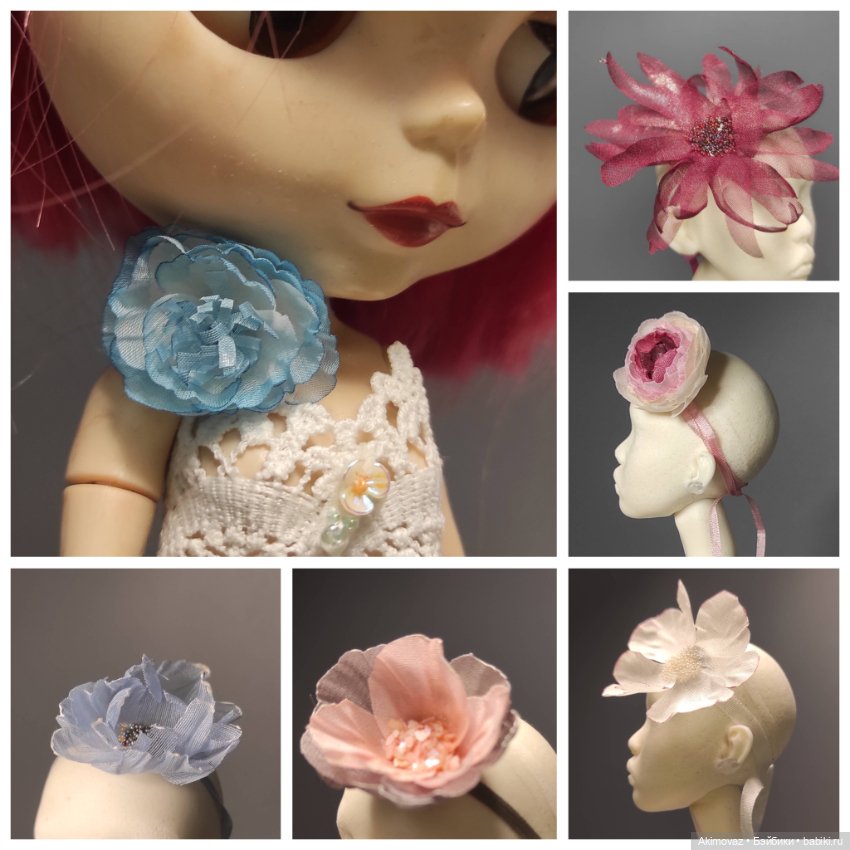 Цветочные украшения для бжд Блайз Popovy Птичка Химера (фото 5)