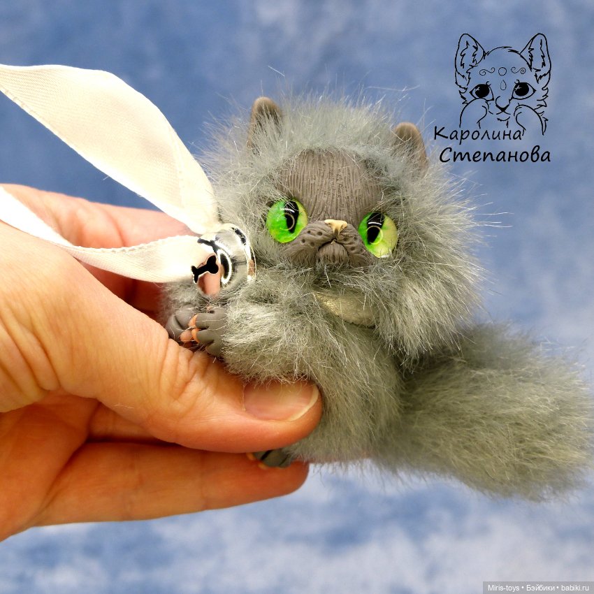 Котенок Дымочек — Авторские игрушки