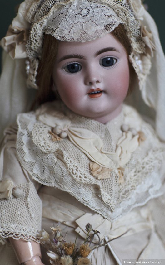 Свадебный Наряд для антикварной куклы (фото 2)