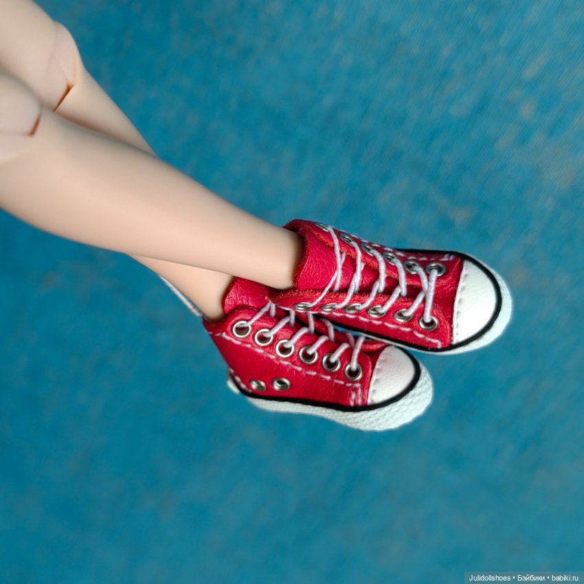 Высокие кеды 2,5*1 см — Обувь для кукол (фото 4)