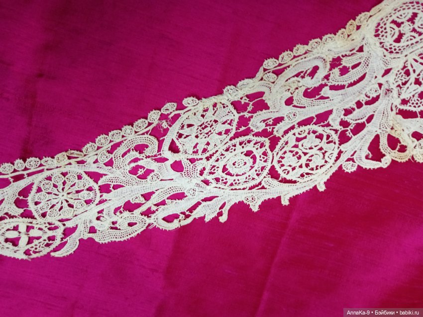 Антикварное кружево, гипюр, вышивка на сетке, валансеьн (фото 8)