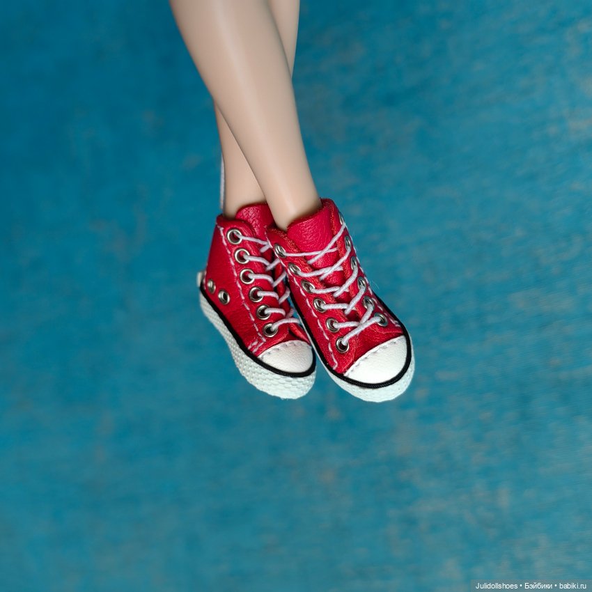 Высокие кеды 2,5*1 см — Обувь для кукол (фото 6)
