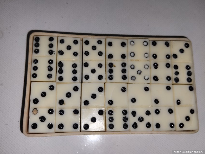 Домино мини СССР для кукольных развлечений (фото 3)