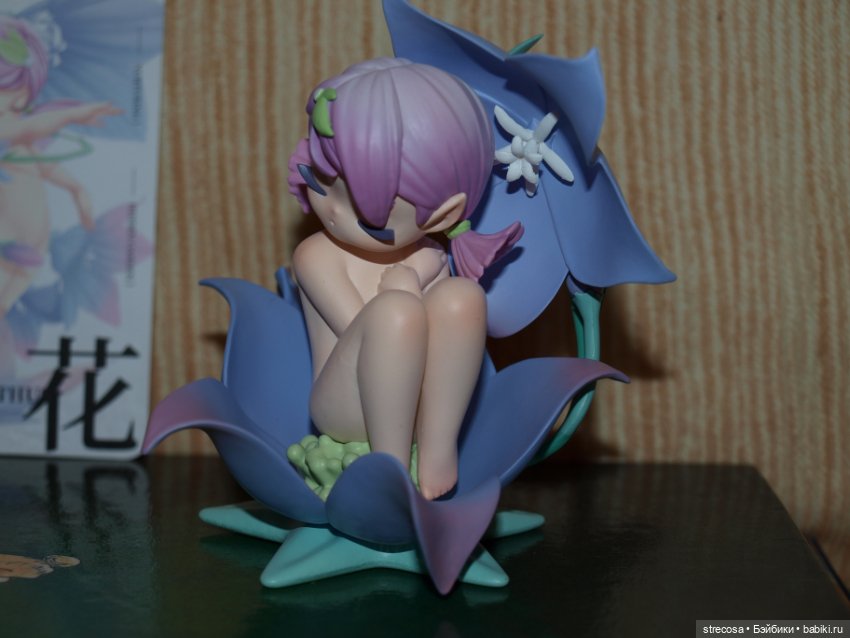 Фигурка спящего цветочного эльфа (колокольчик) (фото 5)