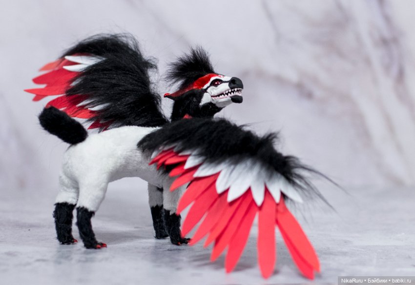 Дракон для Барби в смешанной технике, подвижный (фото 5)