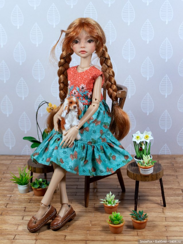 Стул "Ландыш" из натурального дерева для небольших кукол (Момоко, бжд,блайнд боксы) (фото 6)